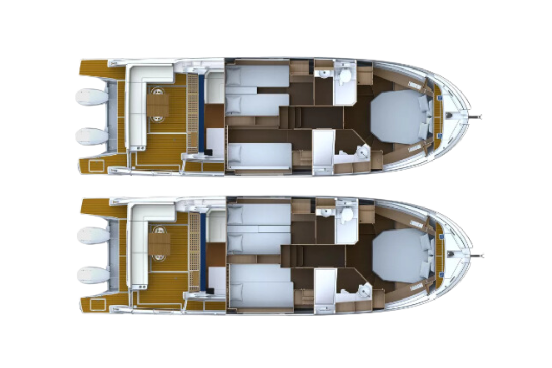 Beneteau Antares 12 išplanavimas