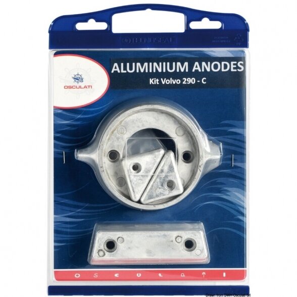 Anode kit for Volvo engines 290 aluminium