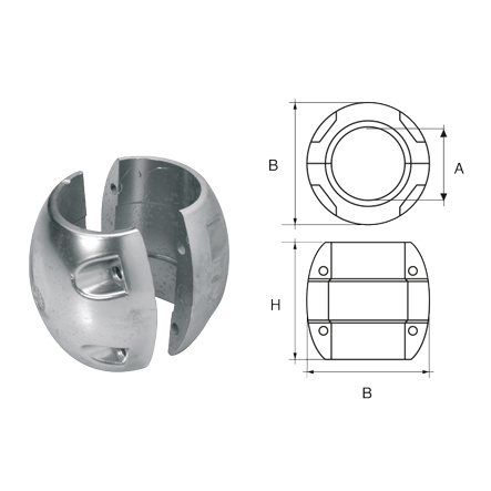 Allpa zink anode Ø 40mm