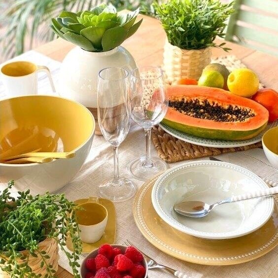 Melamine Dessert Plate Harmony Sunset, 6 Pc 2