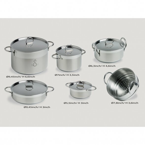 Big pan set (8 pcs.) 4