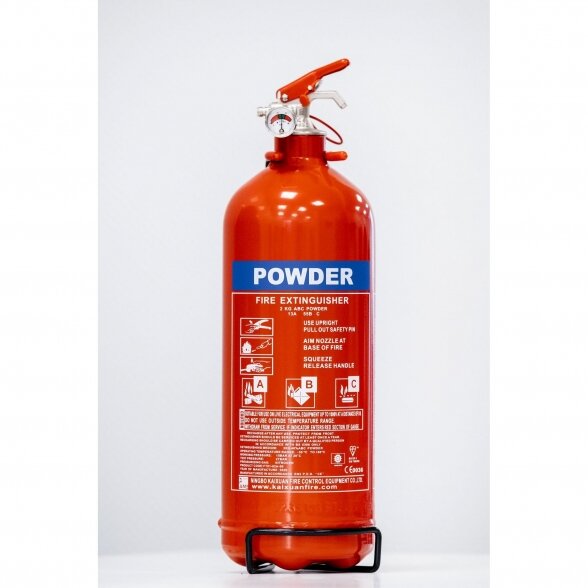 Powder fire extinguisher, 2 kg