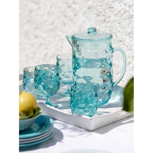 Water glass set MOON, aqua (6 pcs.) 1