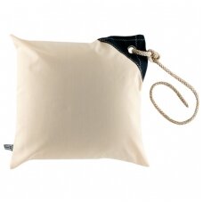 Windproof cushions with waterproof stuffing, ecru, 2 pcs