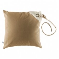 Windproof cushions with waterproof stuffing, beige, 2 pcs