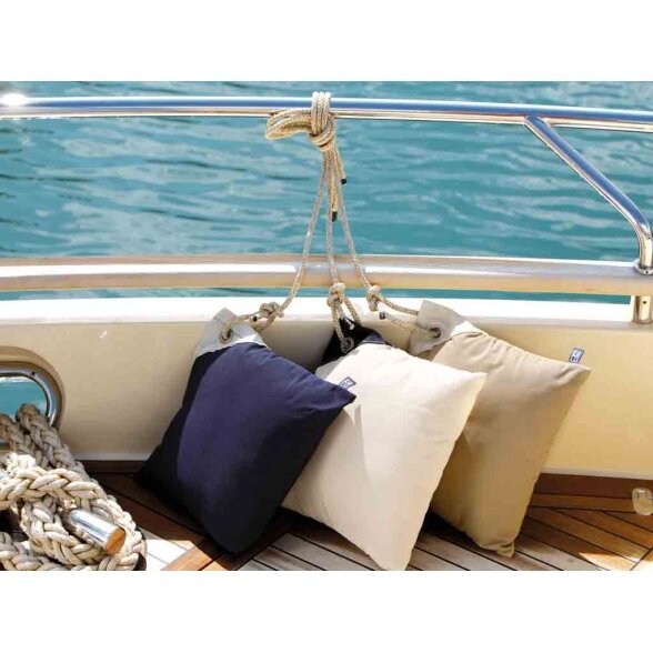 Windproof cushions with waterproof stuffing, navy blue, 2 pcs 1