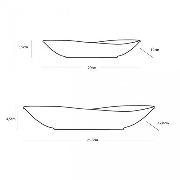 Melamine oval snack set NORTHWIND (4 pcs.) 3