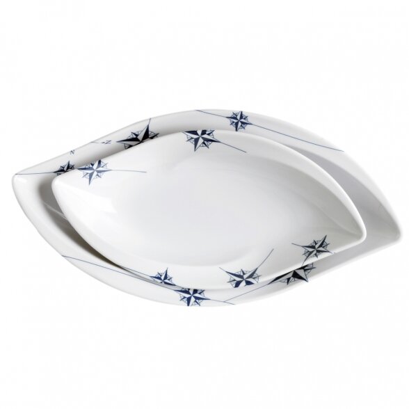 Melamine oval snack set NORTHWIND (4 pcs.)