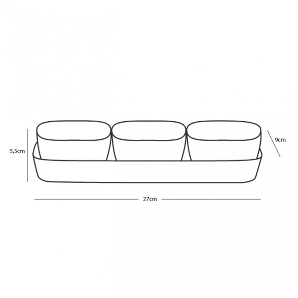 Melamine snack set NORTHWIND (4 pcs.) 3