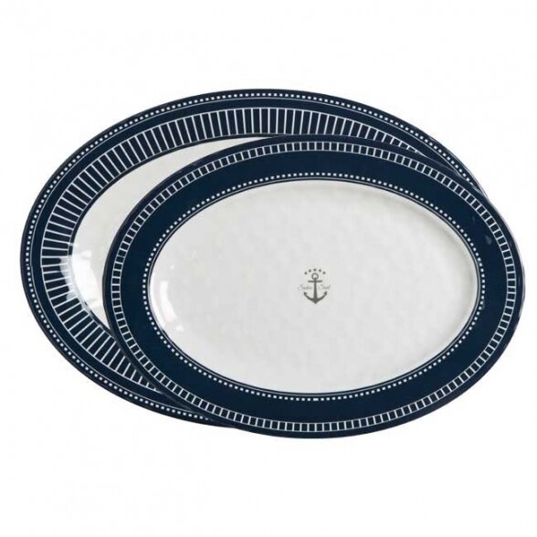 Melamine oval serving dish set SAILOR SOUL (2 pcs.)