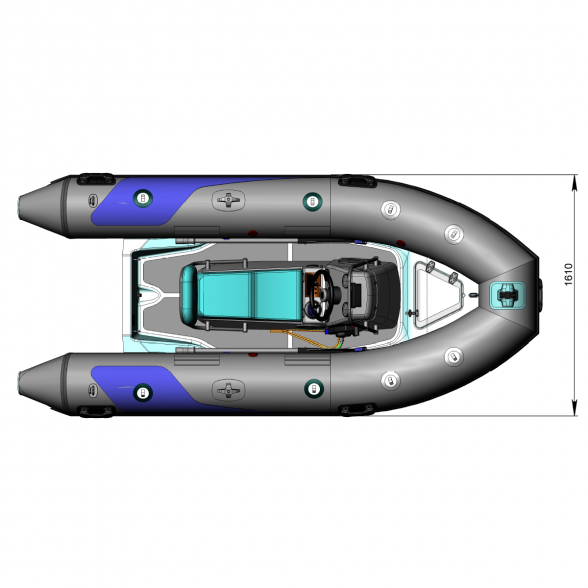 Pripučiama RIB valtis Adventure Vesta V-345 1