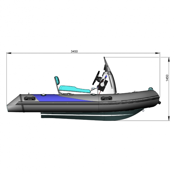 Inflatable RIB boat Adventure Vesta V-345 2