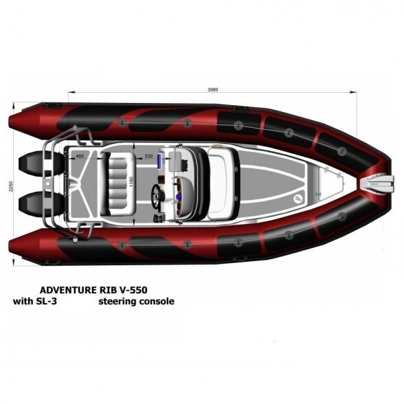 Inflatable RIB boat Adventure Vesta V-550 2