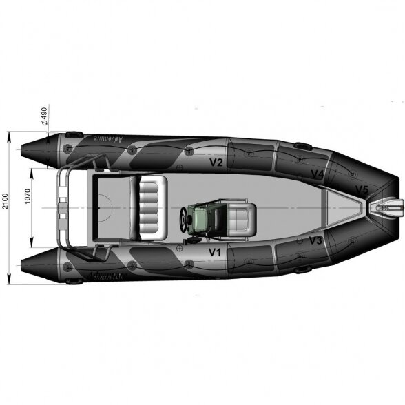 Pripučiama RIB valtis Adventure Vesta V-500 7