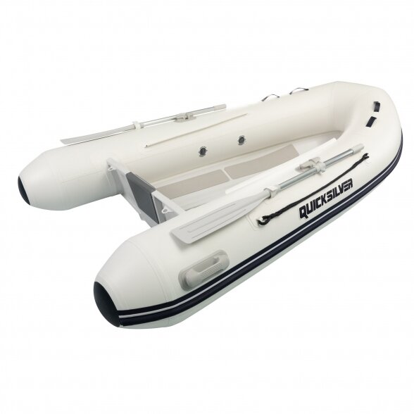 Pripučiama valtis "Quicksilver" 290 ALU-RIB PVC, balta