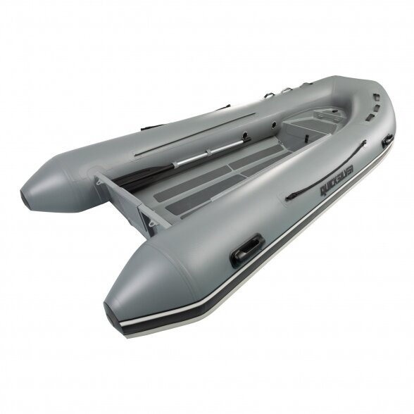 Pripučiama valtis "Quicksilver" 350 ALU-RIB PVC, tamsiai pilka 1