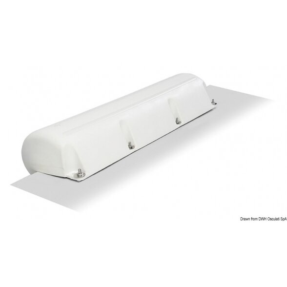 PVC inflatable marina fender white, 890 mm