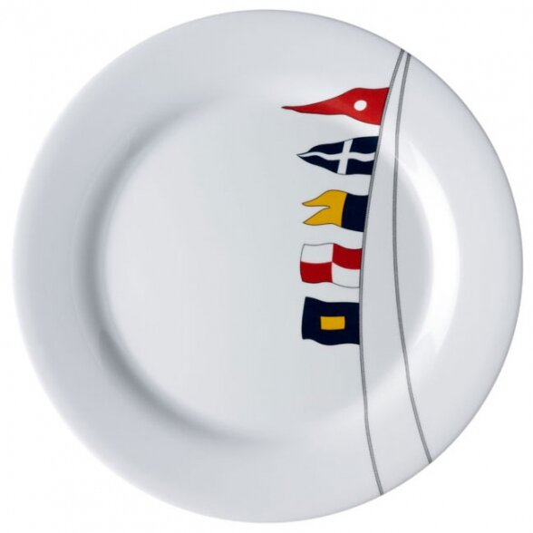 Melamine non-slip dinner plate set REGATA (6 pcs.)