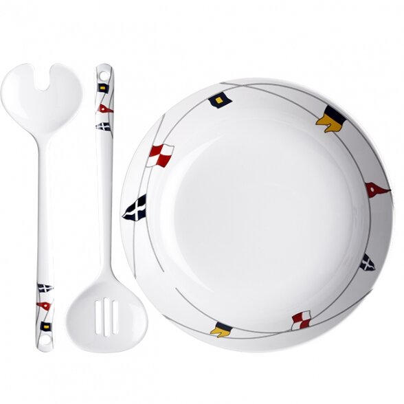 Melamine Salad bowl and servers REGATA