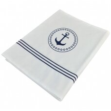 Santorini upper sheet + pillow case single, white
