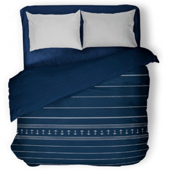 Santorini double light quilt, blue