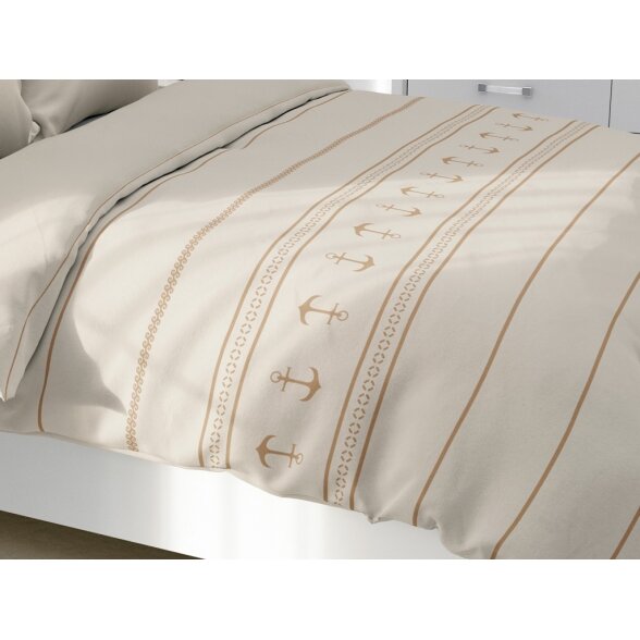 Santorini light quilt double, ecru