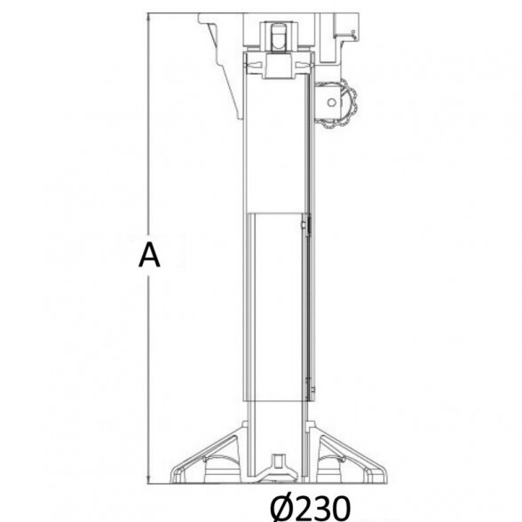 Seat leg Waverider 340-450 mm 2