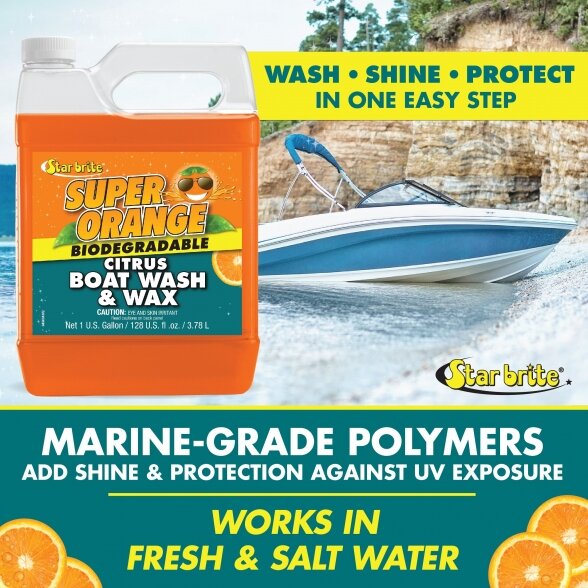 Star Brite Super Orange Citrus Boat Wash & Wax 2