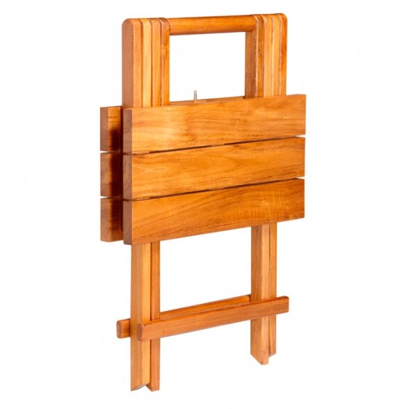 Rectangular folding table, teak 80x60 cm 1