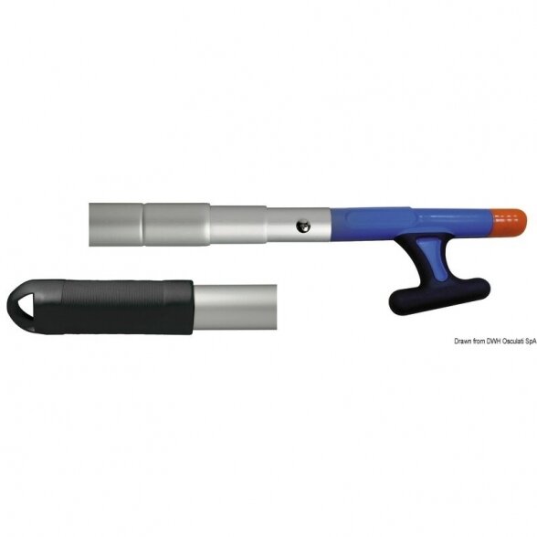 Telescopic boat hook for mooring, 110/260 cm