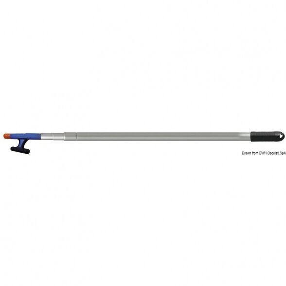 Telescopic boat hook for mooring, 110/260 cm 1