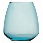 Square Water Glass Tritan Turquoise Set 6 pc.