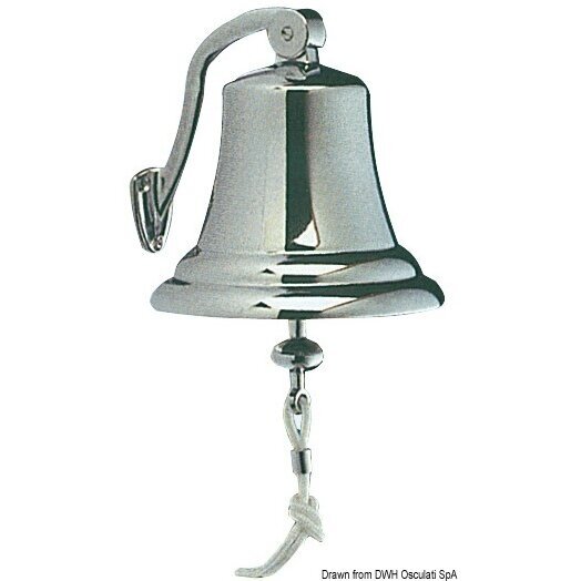 Chromed brass bell 150 mm