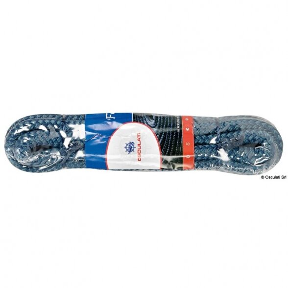 Fender rope with eye 2.5m blue 1