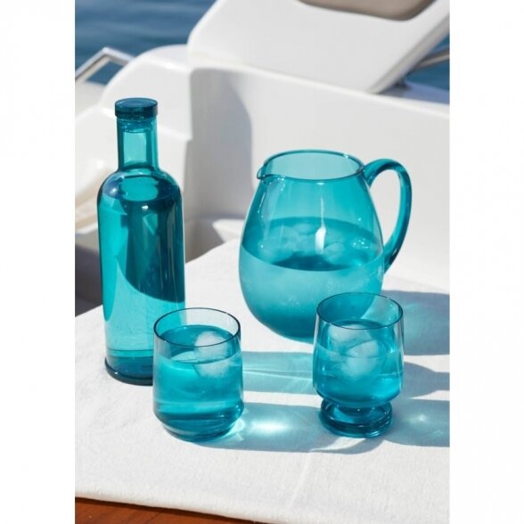 Unbreakable wine glasses set BAHAMAS, TURQUOISE (6 pcs.) 1