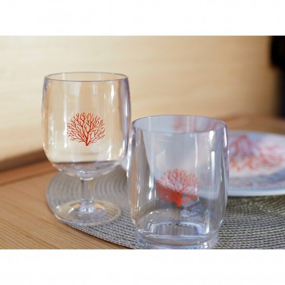 Unbreakable wine glasses set MARE CORAL (6 pcs.) 2