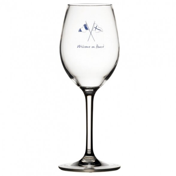 Non-slip wine glass set WELCOME ON BOARD (6 pcs.)