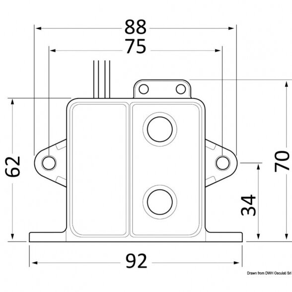 WHALE automatic electronic switch for bilge pumps 12 V / 20 A 1